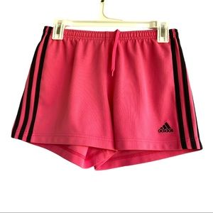 Adidas climalite pink and black shorts size small